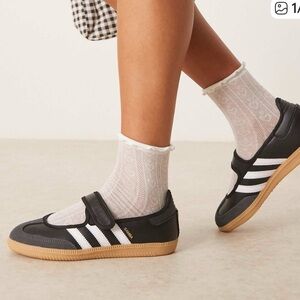 Adidas Samba Jane size 6 kids NEW  women size 7 black Mary Jane